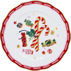 Baci Milano Mamma Mia 22 CM Şeker Desenli Tatlı Tabağı