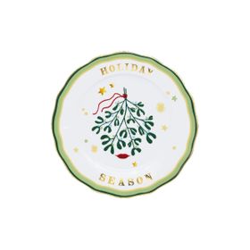 Baci Milano Mamma Mia 22 CM Zeytin Dalı Desenli Tatlı Tabağı