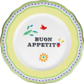 Baci Milano Mamma Mia 28 CM Buon Appetit Yazılı Yemek Tabağı
