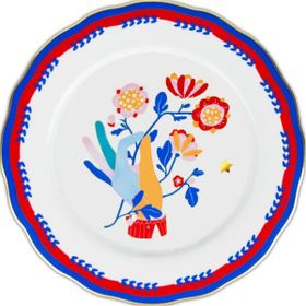 Baci Milano Mamma Mia 28 cm El Desenli Yemek Tabağı