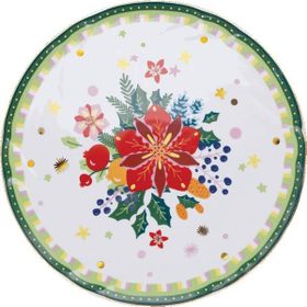 Baci Milano Mamma Mia 32 CM Çiçek Desenli Servis Tabağı