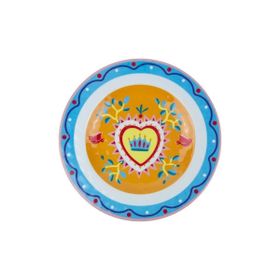 Baci Milano Mamma Mia 6'lı 21,5 CM Kalp Desenli Tabak Seti
