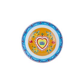 Baci Milano Mamma Mia 6'lı 21,5 CM Kalp Desenli Tabak Seti