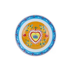 Baci Milano Mamma Mia 6'lı 21,5 CM Kalp Desenli Tabak Seti