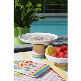 Baci Milano Mamma Mia Çiçek 18.5x10 CM Desenli Sunum Tabağı