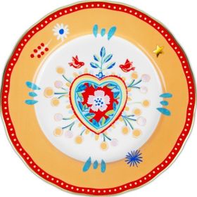Baci Milano Mamma Mia Kalp Desenli 28 cm Yemek Tabağı