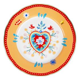 Baci Milano Mamma Mia Kalp Desenli 28 cm Yemek Tabağı