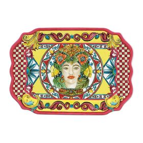 Baci Milano Sicily 47 cm x 33 cm Turuncu Tepsi