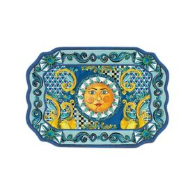 Baci Milano Sicily 47 CMx 33 CM Mavi Tepsi