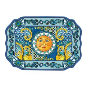 Baci Milano Sicily 47 CMx 33 CM Mavi Tepsi