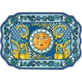 Baci Milano Sicily 47 CMx 33 CM Mavi Tepsi