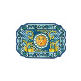 Baci Milano Sicily 47 CMx 33 CM Mavi Tepsi