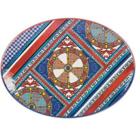 Baci Milano Sole Mio 49x36 cm Melamin Oval Servis Tabağı