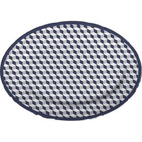 Baci Milano Versailles 26x36 cm Mavi Porselen Oval Servis Tabağı
