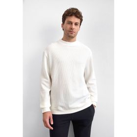 Back&Bond B35W12007 Ekru Oversize Erkek Sweatshirt
