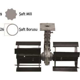 Baco Bc-260700 26 mm 9 Köşe Tırpan Ot Sıyırma Aparatı