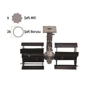 Baco Bc-260700 26 mm 9 Köşe Tırpan Ot Sıyırma Aparatı