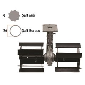 Baco Bc-260700 26 mm 9 Köşe Tırpan Ot Sıyırma Aparatı