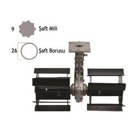 Baco Bc-260700 26 mm 9 Köşe Tırpan Ot Sıyırma Aparatı