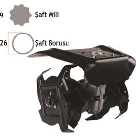 Baco BC280900 Motorlu Tırpan Çapalama Aparatı