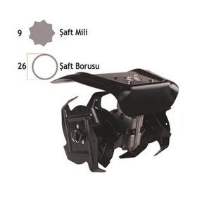 Baco BC280900 Motorlu Tırpan Çapalama Aparatı