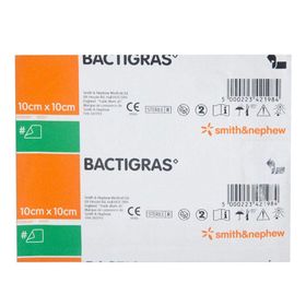 Bactigras 1 Adet 10x10 cm Antiseptik Yara Bakım Örtüsü