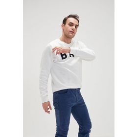 Bad Bear 19.02.12.003-C04 Beyaz Convex Crewneck Erkek Sweatshirt
