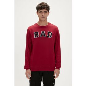 Bad Bear 19.02.12.003-C20 Kırmızı Convex Crewneck Erkek Sweatshirt