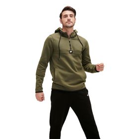 Bad Bear 19.02.27.027 Defence Half Zip Haki Erkek Sweatshirt