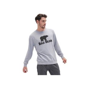 Bad Bear 200212011 Gri Melanj Crewneck Erkek Kazak