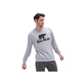 Bad Bear 200212011 Gri Melanj Crewneck Erkek Kazak