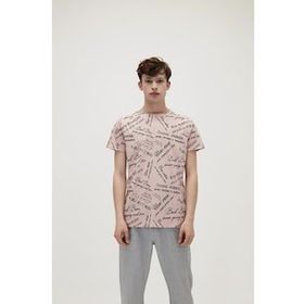 Bad Bear 21.01.07.031 Language Tee Pudra Pembe Erkek T-shirt
