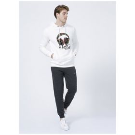Bad Bear 21.02.14.003_BACKUP SWEATPANT Koyu Gri Baskılı Erkek Eşofman Altı