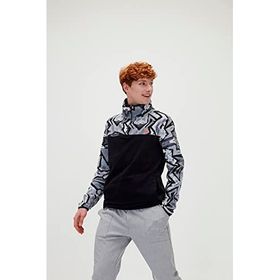 Bad Bear 210221007-NGT Siyah Mirage Half Zip Erkek Sweatshirt