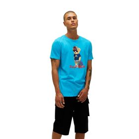 Bad Bear 22.01.07.004 Mavi Bull Erkek T-Shirt