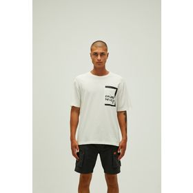 Bad Bear 22.01.07.044-C108 Beyaz Haki Erkek T-Shirt