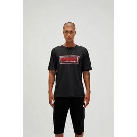 Bad Bear 22.01.07.047 MESH Bisiklet Yaka Baskılı Antrasit Erkek T-Shirt