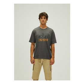 Bad Bear 22.01.07.050 Digibear O Yaka Oversized Baskılı Erkek T-shirt