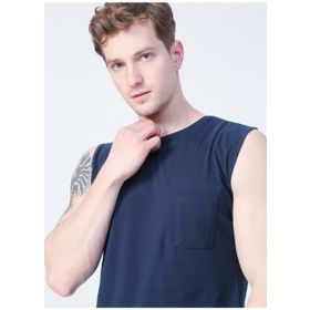 Bad Bear 22.01.23.002 Tribe Tank-Top Düz Yaka Normal Kalıp Düz Lacivert Erkek Atlet