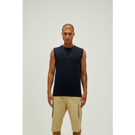 Bad Bear 22.01.23.002 Tribe Tank-Top Düz Yaka Normal Kalıp Düz Lacivert Erkek Atlet