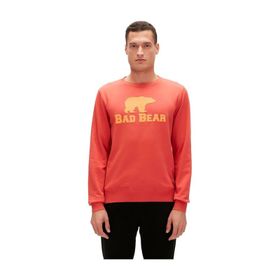 Bad Bear 22.02.12.007-C109 Turuncu Logo Crewneck Erkek Sweatshirt