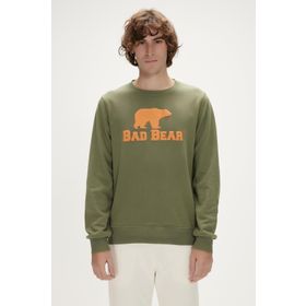 Bad Bear 22.02.12.007 Logo Crewneck Yeşil Erkek Sweatshirt