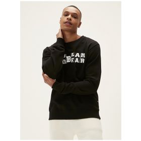 Bad Bear 22.02.12.009 Counter Grewneck Bisiklet Yaka Siyah Erkek Sweatshirt