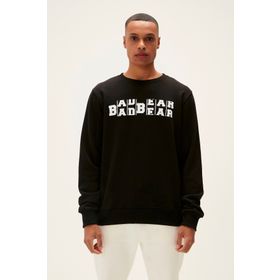 Bad Bear 22.02.12.009 Counter Grewneck Bisiklet Yaka Siyah Erkek Sweatshirt