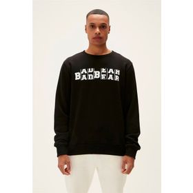 Bad Bear 22.02.12.009 Counter Grewneck Bisiklet Yaka Siyah Erkek Sweatshirt