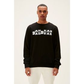 Bad Bear 22.02.12.009 Counter Grewneck Bisiklet Yaka Siyah Erkek Sweatshirt