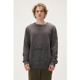 Bad Bear 22.02.12.017-C118 Gri Kangaroo Crewneck Erkek Sweatshirt