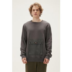 Bad Bear 22.02.12.017-C118 Gri Kangaroo Crewneck Erkek Sweatshirt