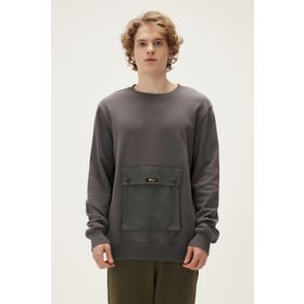 Bad Bear 22.02.12.017-C118 Gri Kangaroo Crewneck Erkek Sweatshirt