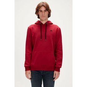 Bad Bear 22.02.12.032-C65 Bad Neck Hoodıe Bordo Erkek Sweatshirt